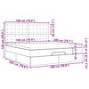 vidaXL Ottomani voodiraam madratsiga, cappuccino, 180x200cm, kunstnahk