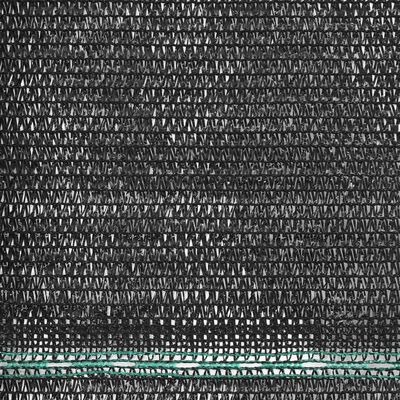 vidaXL tenniseväljaku võrk, HDPE, 1,8 x 25 m, must