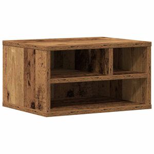 vidaXL Printeri alus Vana puit 40 x 32 x 22,5 cm Tehispuit