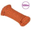 vidaXL paadik&ouml;is, oranž, 5 mm, 500 m, pol&uuml;prop&uuml;leen