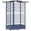 vidaXL T&otilde;stetud Padi Kase ja Katusega Hall 124 x 40 x 126 cm PP