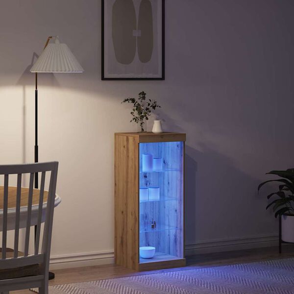 vidaXL K&otilde;ide LED -ribatuledega k&auml;sit&ouml;&ouml;tamm 41 x 37 x 100 cm Tehispuit