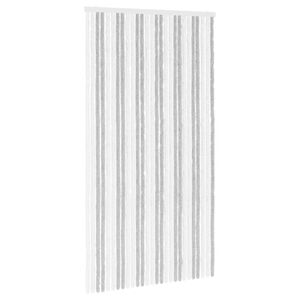 vidaXL S&auml;&auml;sev&otilde;rk Chenille Helehall ja valge 118 x 220 cm 100% PP