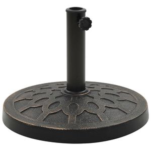 vidaXL p&auml;evavarju alus, &uuml;mmargune, pol&uuml;vaik, 13 kg, pronksikarva