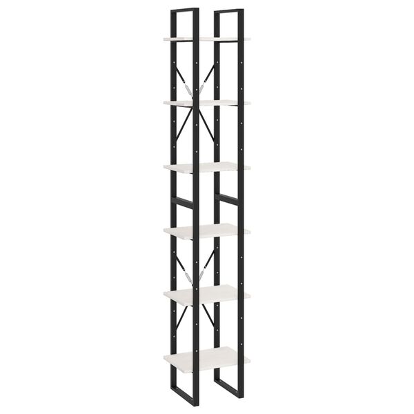 vidaXL kõrge kapp, 40 x 30 x 210 cm, valge, männipuit