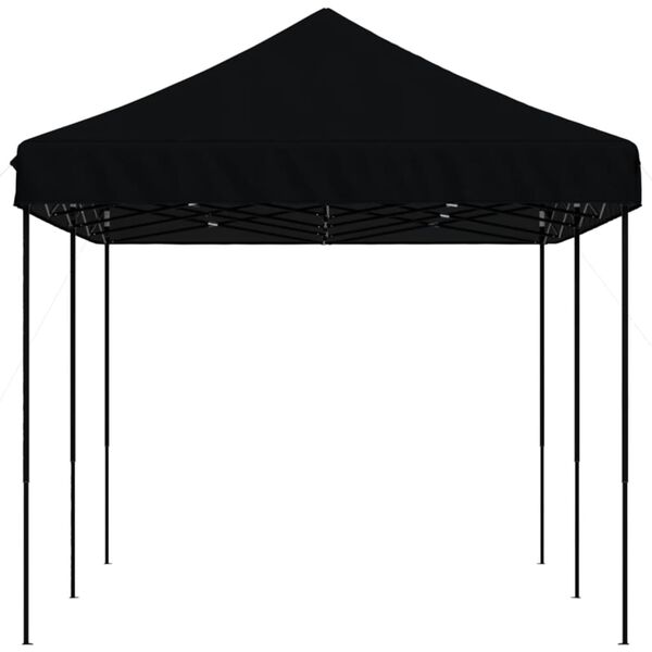 vidaXL kokkupandav pop-up peotelk, must, 580x292x315 cm