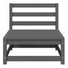 vidaXL keskmine aiadiivani osa, hall, männipuit