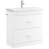 vidaXL Vannitoa m&ouml;&ouml;bleset Valge 81 x 40 x 84,5 cm Tehispuit