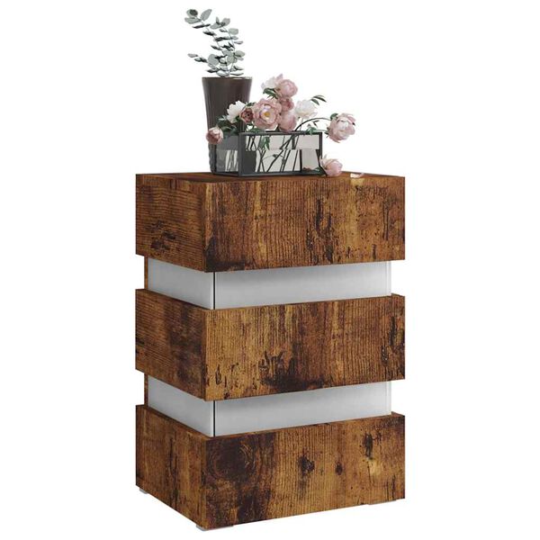 vidaXL &ouml;&ouml;kapp, suitsutatud tamm, 45x35x67 cm, tehispuit