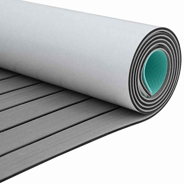 vidaXL Paadi põrand helehall ja must 240 x 90 cm EVA vaht