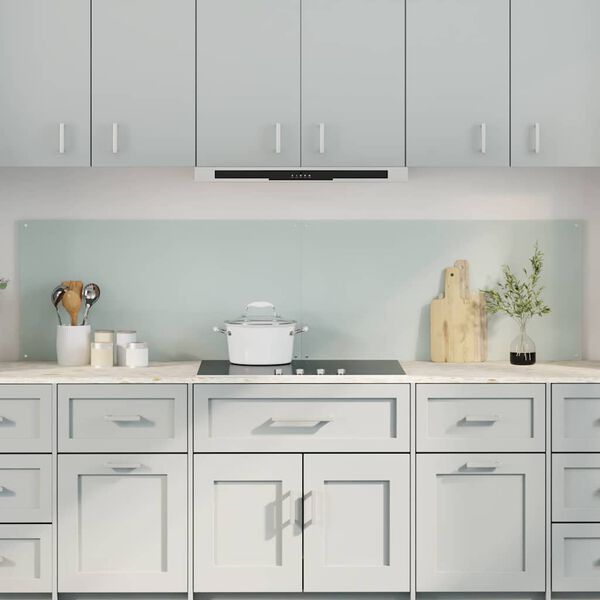 vidaXL K&ouml;gi Splashback 2 pcs Valge 100 x 50 cm karastatud klaas