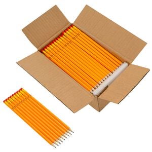 vidaXL HB pliiatsid 1000 tk &Oslash; 0,7 x 18,5 cm Kollane Puur puidust