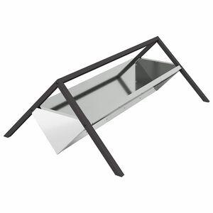 vidaXL Loomade S&ouml;&ouml;mingulihv H&otilde;bedane 111 x 76 x 38 cm Tsinkteras