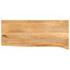 vidaXL lauaplaat, naturaalse servaga, 70x30x2,5 cm, mangopuit