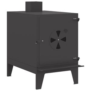 vidaXL Matkapliit &otilde;huavaga Must 35 x 50 x 60 cm K&uuml;lmvalmistatud teras