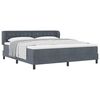 vidaXL Karbi vedrumadrats peaga Tumehall 180 x 200 cm Samet