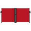 vidaXL lahtitõmmatav külgsein, punane, 120 x 1200 cm