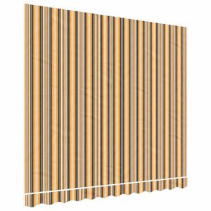 vidaXL varikatuse asenduskangas, mitmev&auml;rviline, triibuline, 3x2,5 m