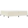 vidaXL Voodi raam madratsiga cream 200 x 200 cm kangas