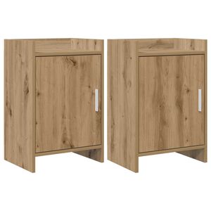 vidaXL &Ouml;&ouml;kapid 2 pcs Artisan tamm 40 x 30 x 60 cm Tehispuit