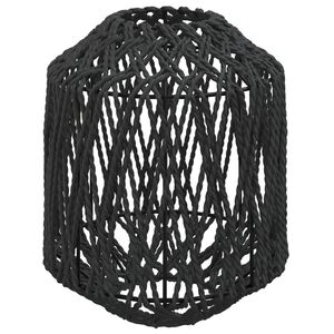 vidaXL lambivari, must, Ø23 x 28 cm, raud ja paber