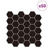 vidaXL Heksagonaalne plaat 10 pcs Valge Hall 30 x 30 cm