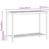 vidaXL aia konsoollaud, 110 x 40 x 75 cm, akaatsiapuit
