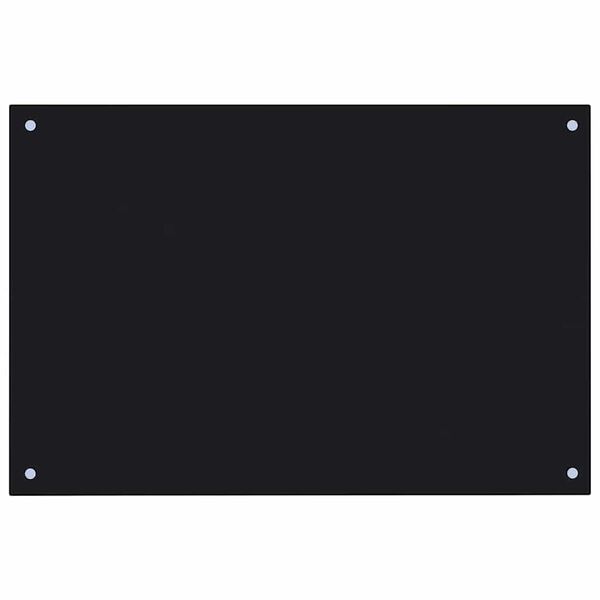 vidaXL K&ouml;gi Splashback 2 pcs Must 90 x 60 cm karastatud klaas