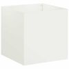 vidaXL Aia istutuspot Valge 35 x 35 x 35 cm K&uuml;lmvalmistatud teras