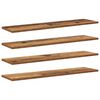 vidaXL Raamatute riiuli plaat 3 tasandit 4 tk 80 x 20 x 1,5 cm Pruun