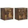 vidaXL &Ouml;&ouml;lambi kapp 2 pcs Suitsutatud tamm 43 x 34,5 x 47 cm Tehispuit