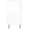 vidaXL vannitoakapp, k&otilde;rgl&auml;ikega valge, 65 x 33 x 60 cm, tehispuit
