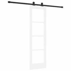 vidaXL Libisev uks ORKDAL Valge ja must 61 x 198,5 cm