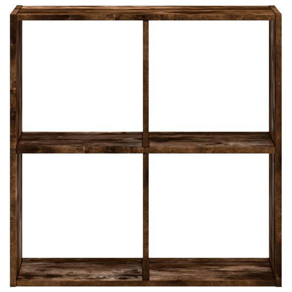 vidaXL raamaturiiul, suitsutatud tamm, 68,5x32x68,5 cm, tehispuit