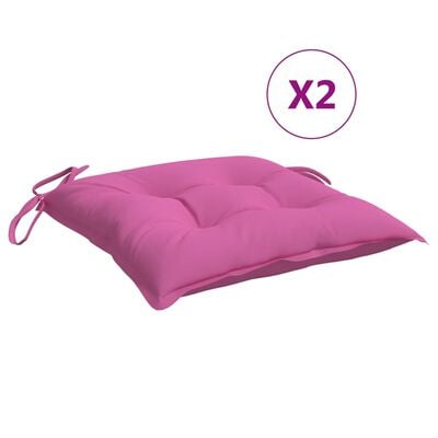 vidaXL tooli istmepadjad 6 tk, roosa, 50x50x7 cm kangas