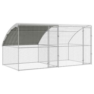 vidaXL Kanakpuur 2 tk H&otilde;bedane 400 x 200 x 200 cm Terase ja PE
