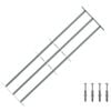 vidaXL Turva grill akendele 3 risttalaga 3 pcs 930-1740 mm