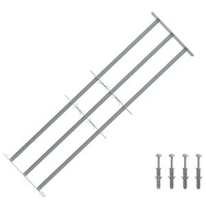 vidaXL Turva grill akendele 3 risttalaga 3 pcs 930-1740 mm