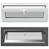 vidaXL Keldriakendus RISOR 100 x 40 cm PVC ja klaas Antratsiit