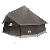 vidaXL Tipi telk Pruun Hall 400 x 400 x 250 cm Pol&uuml;ester ja teras