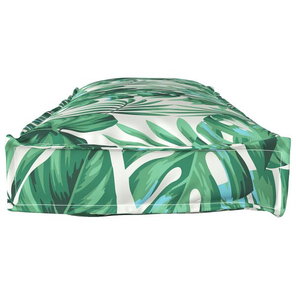 vidaXL Padi Leht Lehe muster 120 x 40 x 8 cm Oxfordi kangas