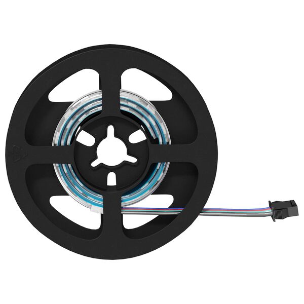 vidaXL LED Ribad 2 pcs Must ja l&auml;bipaistev 450 mm Vask ja plastik