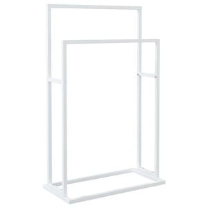 vidaXL eraldiseisev r&auml;tikurest, valge, 48 x 24 x 78,5 cm, raud