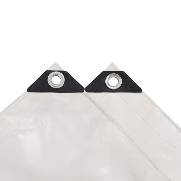 vidaXL present, 650 g/m&sup2; 1,5 x 6 m, valge