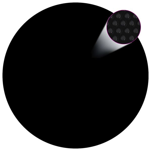 vidaXL ujuv PE ümmargune basseinikile, 549 cm, must ja sinine