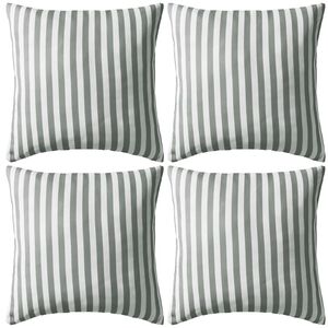 vidaXL aiapadjad, 4 tk, triibulise mustriga, 45 x 45 cm, hall