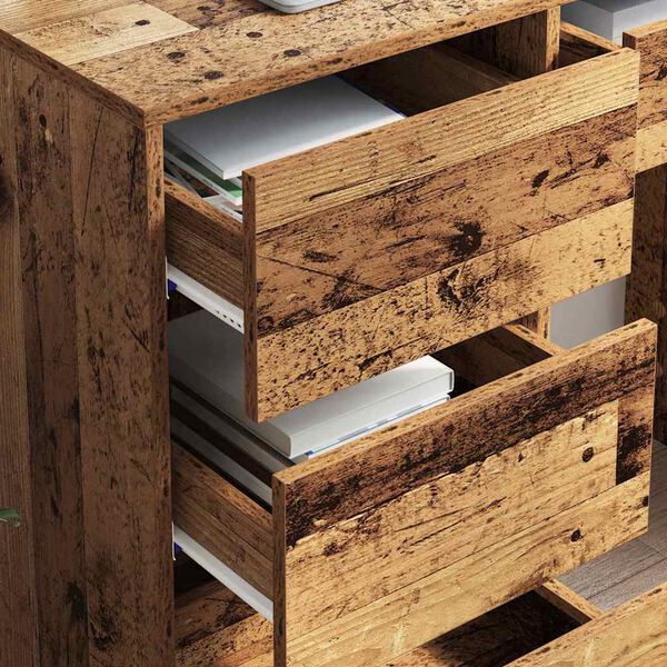 vidaXL Laud sahtliga Vana puit 90 x 37.5 x 75 cm Tehispuit