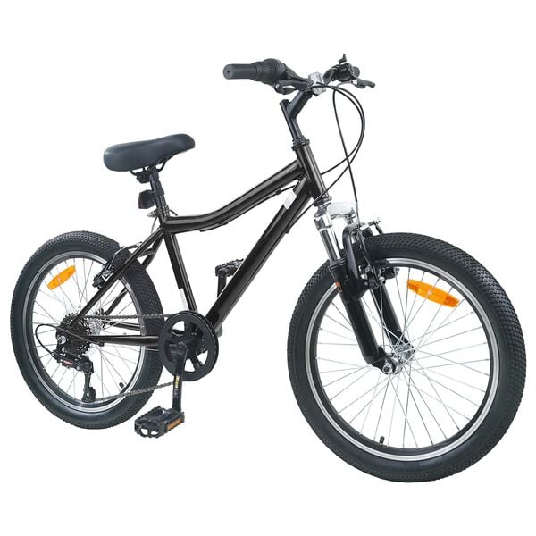 vidaXL Laste Bike 20 Tolli 6-Speed vanuses 6-11 aastat Must