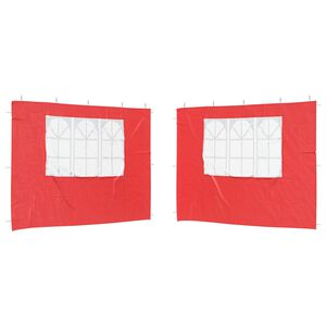 vidaXL Peotelgi k&uuml;lgtool 2 pcs 300 x 195 cm Punane PE ja teras