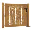 vidaXL aiav&auml;rav 100 x 75 cm corten terasest bambusdisainiga